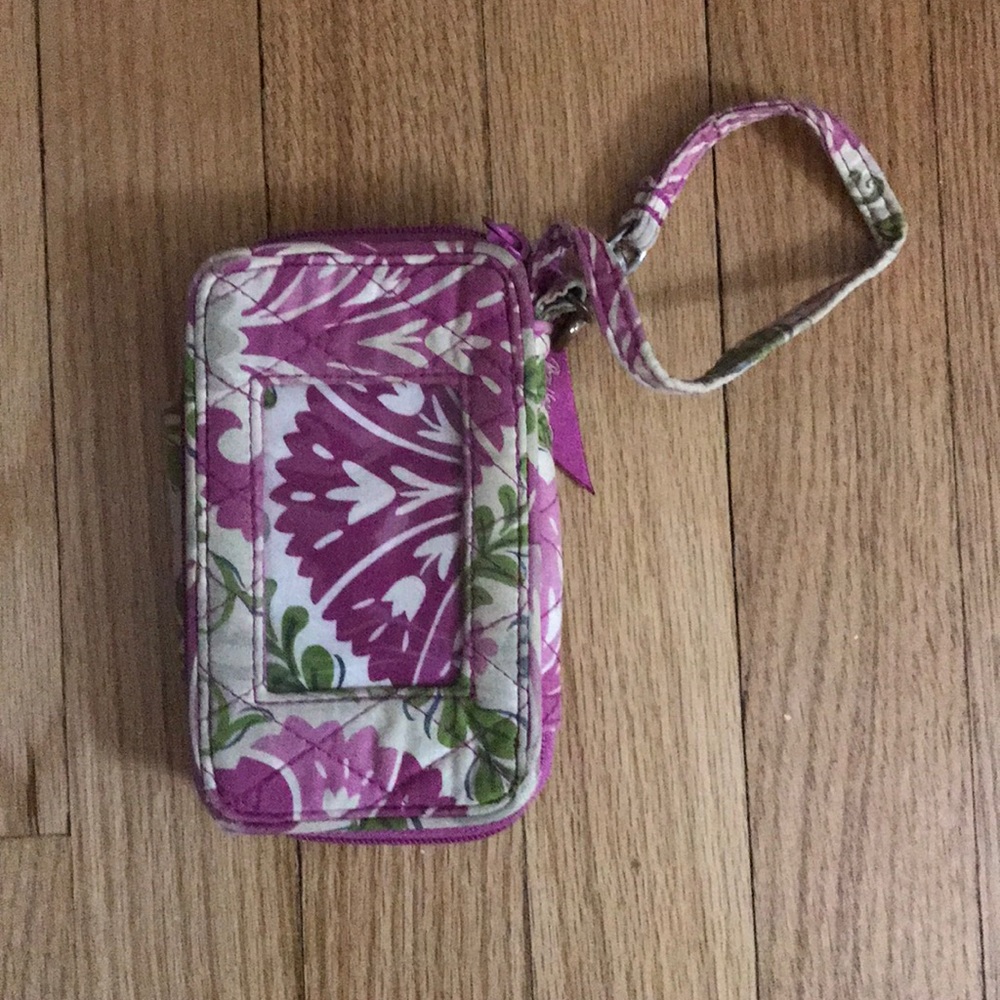 Vera Bradley cute floral wallet with wrist strap